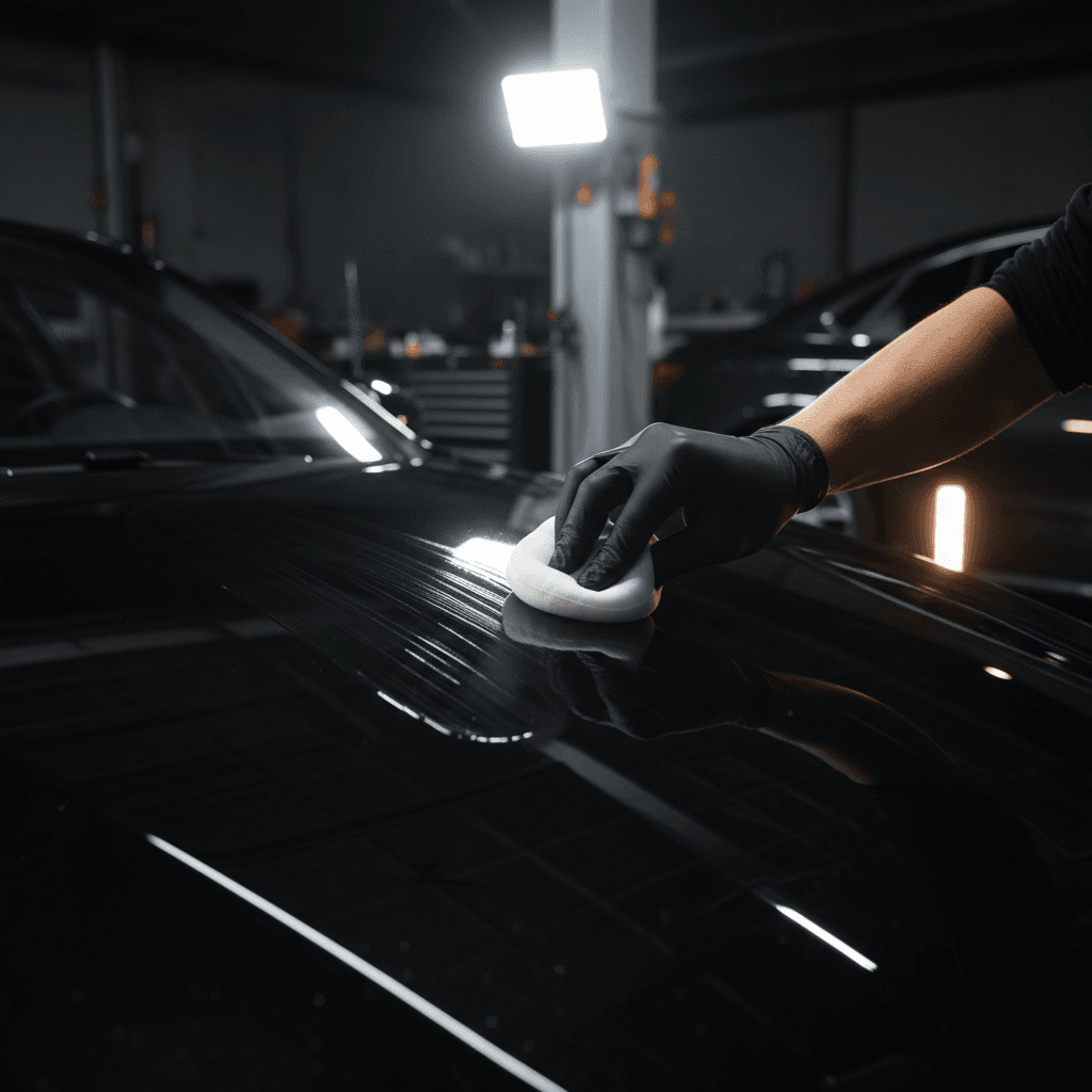 Ceramic coating application
